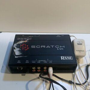 Rane Serato Scratch Live SL1 box w/ 3 records Power Adapter RCA